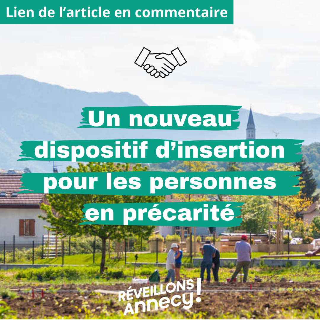 Un nouveau dispositif d’insertion pour les personnes en précarité.