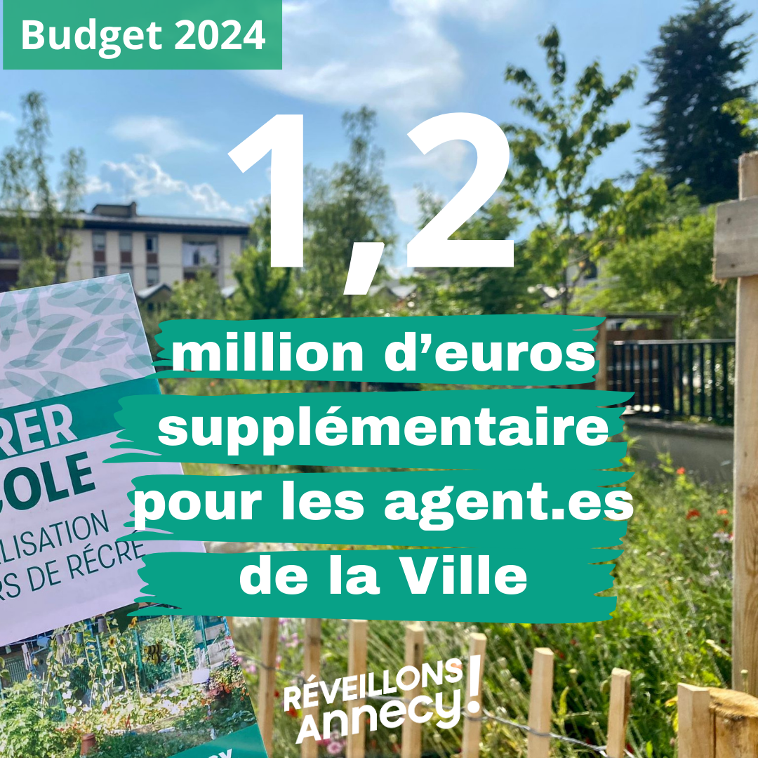 Budget 2024 : une hausse inédite du budget dédié aux agents de la Ville malgré un désengagement structurel de la part de l’Etat. 