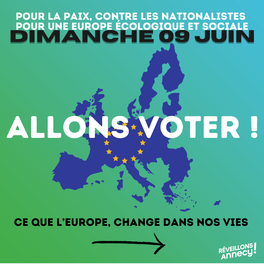 Elections européennes. Le 09 juin, votons pour les listes humanistes et écologistes !